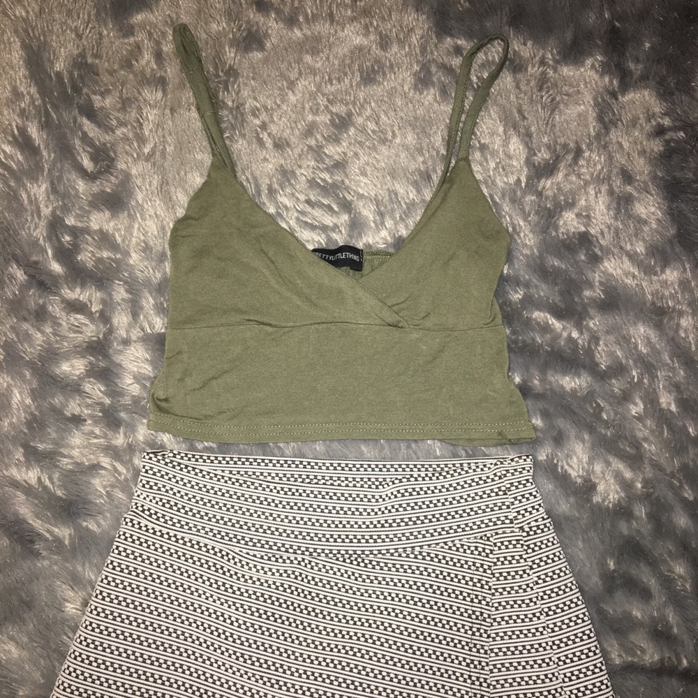 Olive crop top